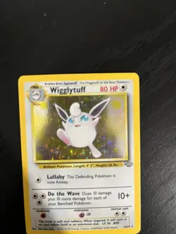 Pokemon Wigglytuff 16/64 Jungle Holo Rare 80 HP Unlimited Card (English) - Image 3
