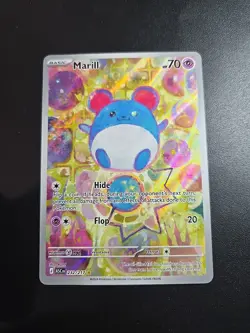 Pokemon Marill Illustration Rare Full Art Holo Card 232/217 Ascended Hero Eng - Image 1