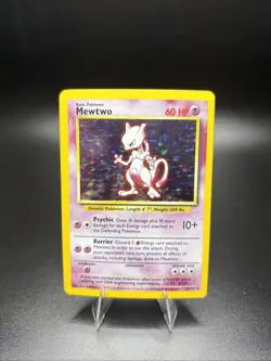 1999 Pokemon Base Set Mewtwo Holo Rare Card 10/102 - Image 1