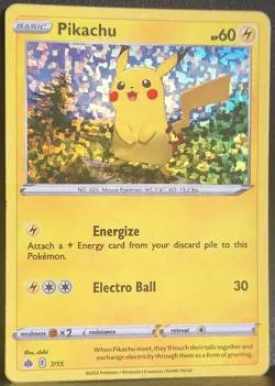 Pikachu 7/15 Holo McDonald's Promo Pokemon Card LP 2022 - Image 1
