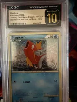 Pokemon Magikarp 006/034 Trading Card Game Classic Holo CGC 10 (2023) - Image 1