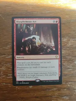 Magic The Gathering Card MTG Blasphemous Act Commander: Innistrad Crimson Vow - Image 1