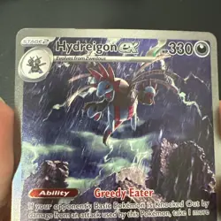 Pokemon TCG Hydreigon EX Black Bolt White Flare Full Art Rare Holo Card 169/086 - Image 3