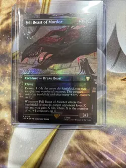 MTG Fell Beast of Mordor Foil Borderless Lord Of The Rings Unplayed Magic 0513 - Image 1