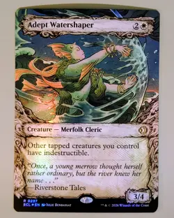 Adept Watershaper (Showcase) - Lorwyn Eclipsed #297 Foil Rare - Mint - MtG - Image 1