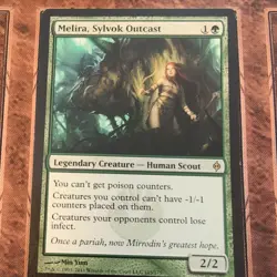 1x Melira, Sylvok Outcast Mtg New Phyrexia LP - Image 1