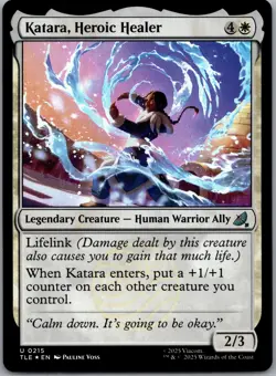 Katara, Heroic Healer - 215 - MTG Avatar: The Last Airbender - Uncommon - FOIL - Image 1