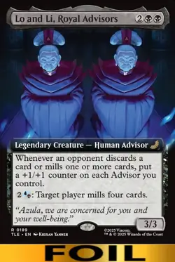 Lo and Li, Royal Advisors ** FOIL EXTENDED ART #189 ** Avatar: Eternal MTG - Image 1