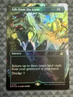 MTG Life from the Loam #0434 Foil Anime Borderless Rare Ravnica Remastered (RVR) - Image 2