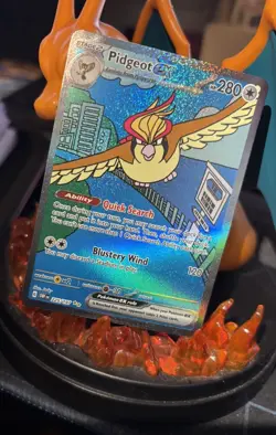Pokemon TCG - Pidgeot EX Ultra Rare Full Art SV03 Obsidian Flames #225/197 Holo - Image 1