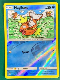 Magikarp 15/68 Common Reverse Holo Hidden Fates Pokemon TCG - Image 1