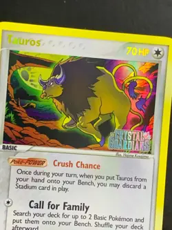 Pokemon TCG Tauros Crystal Guardians 12/100 Holo Rare - Image 2