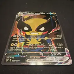 Pokemon Wolverine Pikachu VCOS Full Art Holo Vcos 003/053 999 HP ThunderBolt - Image 1