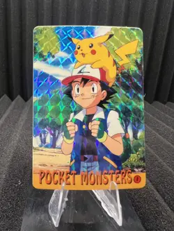 Pokemon Vintage Pocket Monsters Vending HOLO Prism Sticker Bandai 1999 Nintendo - Image 1