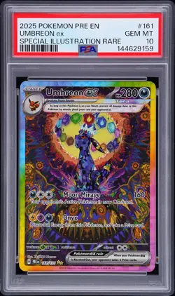 2025 POKEMON PRISMATIC EVOLUTIONS SPECIAL ILLUSTRATION RARE UMBREON EX PSA 10 - Image 1