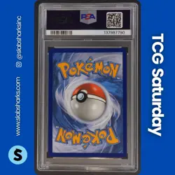 2016 POKEMON SM BLACK STAR PROMO POWR COLL #SM240 ESPEON & DEOXYS TAG TEAM PSA 9 - Image 2