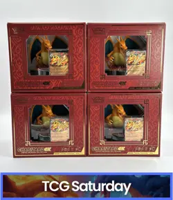 POKEMON CHARIZARD EX SUPER-PREMIUM COLLECTION SEALED BOX LOT OF 4 - Image 1