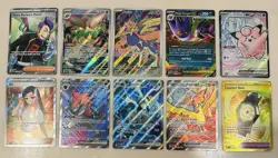 Pokemon Lot of 10 Illustration & Full Art Ultra Rare’s Gengar etc… - Image 1