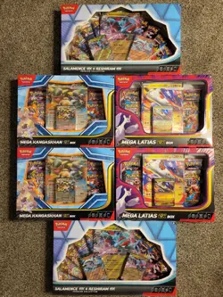 Lot X6 Pokemon Sealed Lot Reshiram/Latias/Kangaskhan EX Boxes All In Pictures - Image 1