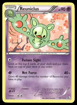 Pokemon Tcg Reuniclus #76 Pokemon Legendary Treasures LP - Image 1
