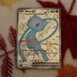 Pokemon Mew EX 180 HP SV: Paldean Fates 216/091 Ultra Rare Holo Full Art - Image 1