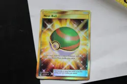Nest Ball (Secret) 158/149 SM Base Set Gold Holo - Pokemon Car - Image 1