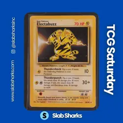 1999 POKEMON BASE SET UNLIMITED #20/102 ELECTABUZZ NON HOLO RARE - Image 1