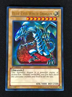 Yugioh Blue-Eyes White Dragon SDBE-EN001 1ST Ultra (NM) - Image 1
