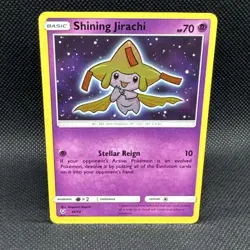 Pokemon TCG Shining Jirachi Holo Rare Card 42/73 Shining Legends Series NM - Image 1