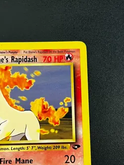 Blaine's Rapidash 33/132 - Gym Challenge WOTC Vintage Pokemon TCG Card LP - Image 4