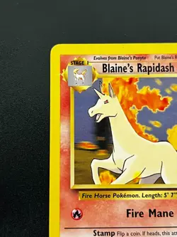 Blaine's Rapidash 33/132 - Gym Challenge WOTC Vintage Pokemon TCG Card LP - Image 5