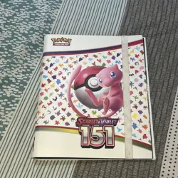 Scarlet Violet 151 Binder For Pokemon Cards TCG Nintendo Empty Folder Mew Design - Image 1
