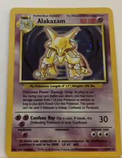 Alakazam Base Evolution Set Includes 1 Holo Good Condition Cards. - Image 2