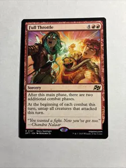 Full Throttle - Aetherdrift MTG Plus Bonus Card!!! - Image 1