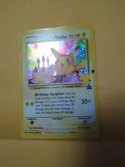 Pokemon Pikachu Celebrations Birthday Surprise 25th Anniversary Promo Card - Image 1