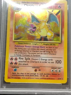 PSA 8 Charizard 4/102 Base Set Holo Pokemon Card WOTC 1999 Near Mint HOLY GRAIL - Image 4