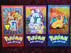 Set of 5 Topps Pokemon TV Animation Edition Series 1 & 2 Jumbo Trading Cards - Image 5