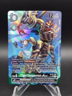 Digimon Card Game TigerVespamon ACE BT23-045 SR Alt Art Hackers Slumber AUC - Image 1