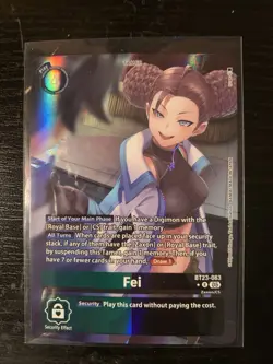 Fei (Alternate Art) BT23-083 R Digimon Card Game - Image 1