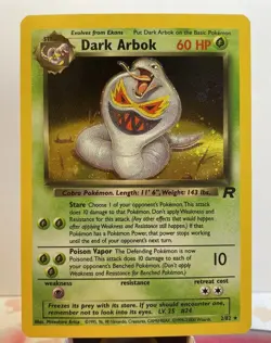 Dark Arbok Holo Rare Card 2/82 Team Rocket - Image 1
