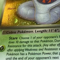 Dark Arbok Holo Rare Card 2/82 Team Rocket - Image 3