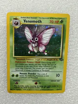 Pokemon Jungle Venomoth TCG Card English Holo Rare 13/64 Vintage 1999 - Image 2