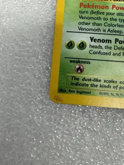 Pokemon Jungle Venomoth TCG Card English Holo Rare 13/64 Vintage 1999 - Image 3