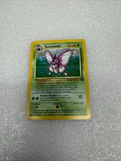 Pokemon Jungle Venomoth TCG Card English Holo Rare 13/64 Vintage 1999 - Image 5