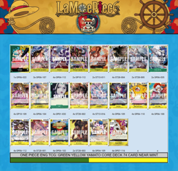 ONE PIECE ENG TCG: GREEN YELLOW YAMATO CORE DECK 76 CARD NEAR MINT - Image 1