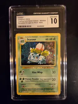 Pokemon Ivysaur 002/034 Holo Rare CLV Trading Card Game Classic CGC 10 Gem Mint - Image 1