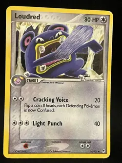 Pokemon Card - Loudred Hidden Legends 39/101 Energy Holo HP - Image 1
