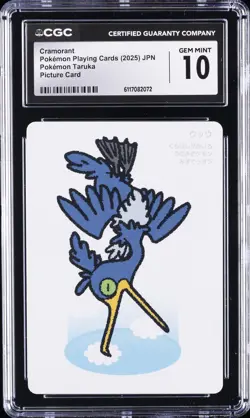 2025 POKEMON PLAYING CARDS JAPANESE CRAMORANT CGC 10 - Image 1