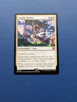 MTG Angelic Destiny: Wilds of Eldarine Commander #60 – NM-MT - Image 1