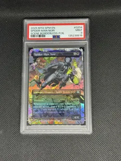 Spider-Man Noir (Borderless) Marvel's Spider-Man Foil PSA 9 - Image 1